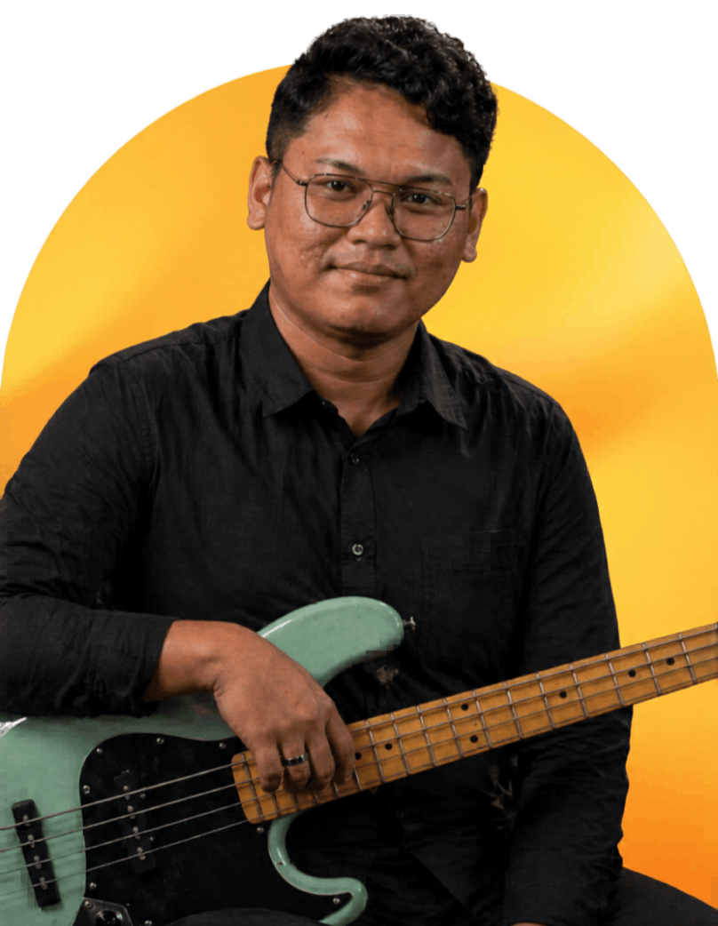 Adlan Barizzufaruddin guru drum dan bass Zianturi